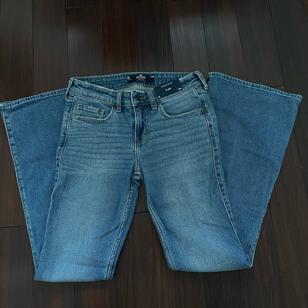 hollister low rise flare jeans